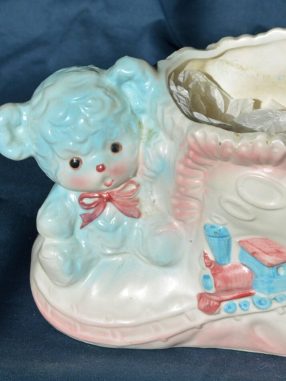 Vintage mid-century Relpo number 5863 ceramic nursery planter